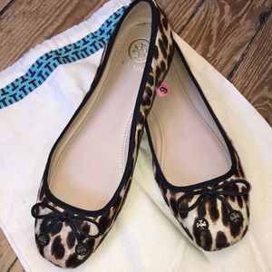 Tory Burch Leopard Laila Ballet Flats